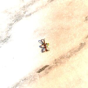 Super petite butterfly genuine opal wings pendant. No chain!